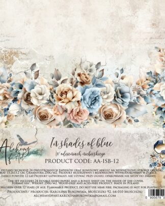 Art Alchemy - In Shades of Blue - paper collection 15x15