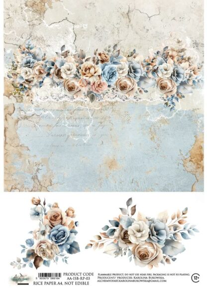 Art Alchemy - In Shades of Blue - Rice paper 3