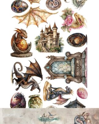 Art Alchemy - The Legends of the Dragons - Extra to cut 30x15