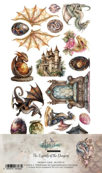 Art Alchemy - The Legends of the Dragons - Extra to cut 30x15