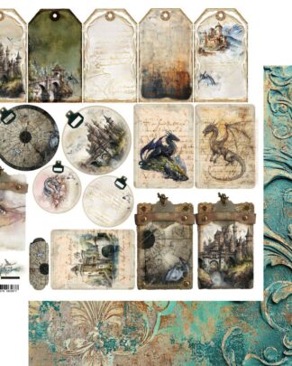 Art Alchemy - The Legends of the Dragons - Extra to cut Tag 30x30