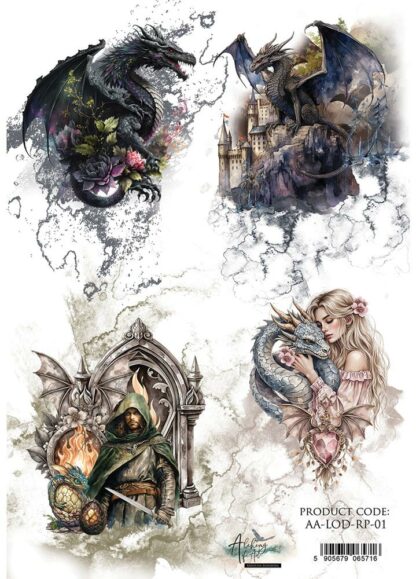 Art Alchemy - The Legends of the Dragons - Rice paper 1