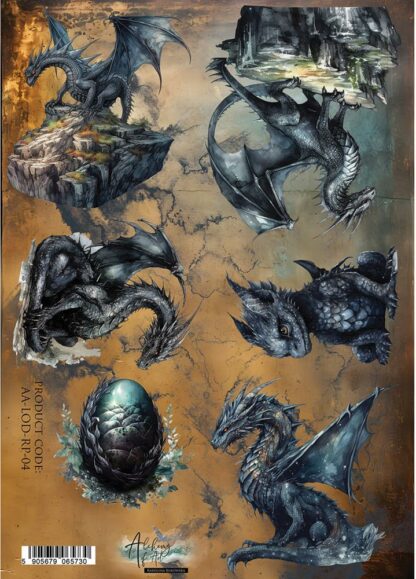 Art Alchemy - The Legends of the Dragons - Rice paper 4