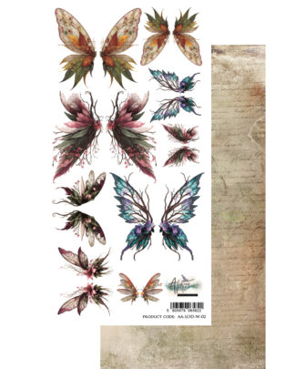 Art Alchemy - The Legends of the Dragons - Extra to cut 30x15 Butterflies