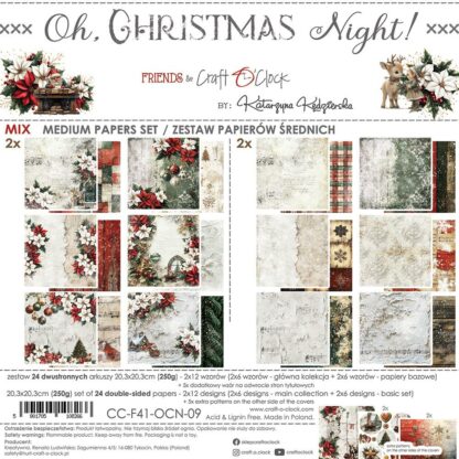 Craft O'clock - Oh Christmas Night 20x20 Paper Collection MIX