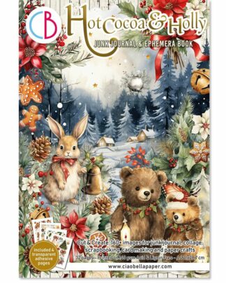 CIAO BELLA - Junk Journal & Ephemera Book A4-Hot Cocoa & Holly