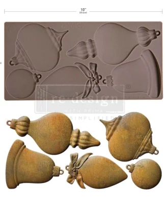 Redesign  - Décor Moulds®  – Bright Baubles  – 1 pc, 5″x10″x8mm