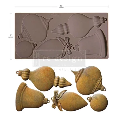 Redesign  - Décor Moulds®  – Bright Baubles  – 1 pc, 5″x10″x8mm