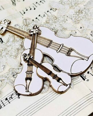 Art Alchemy - Behind Closed Doors - Chipboard Violin Set