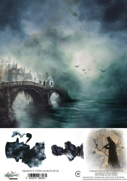 Art Alchemy - Behind Closed Doors - Rice paper 1