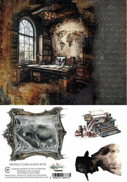 Art Alchemy - Behind Closed Doors - Rice paper 2