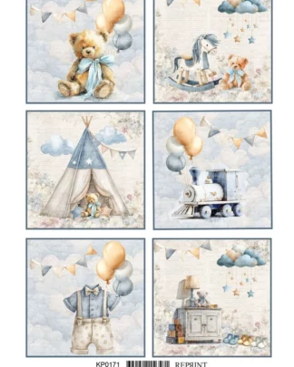 Reprint - Collection Happiness boy -cartes à découper